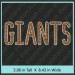 Giants Rhinestone Transfer CRT162