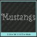 Mustangs Rhinestone Transfer CRT179