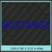 MUSTANGS Rhinestone Transfer CRT180