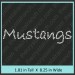 Mustangs Rhinestone Transfer CRT183