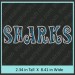 Sharks Rhinestone Transfer CRT217
