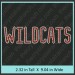 Wildcats Rhinestone Transfer CRT268