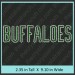 Buffaloes Rhinestone Transfer CRT269