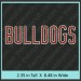 Bulldogs Rhinestone Transfer CRT271