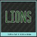 Lions Rhinestone Transfer CRT272