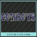 Cowboys Rhinestone Transfer CRT282