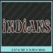 Indians Rhinestone Transfer CRT283