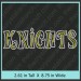 Knights Rhinestone Transfer CRT284