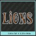 Lions Rhinestone Transfer CRT285