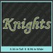 Knights Rhinestone Transfer CRT297