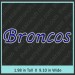 Broncos Rhinestone Transfer CRT324
