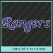 Rangers Rhinestone Transfer CRT328