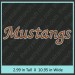 Mustangs Rhinestone Transfer CRT338