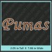 Pumas Rhinestone Transfer CRT349