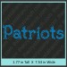 Patriots Rhinestone Transfer CRT369
