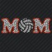 D006 Volleyball Mom Rhinestone Decal