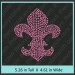 Fleur De Lis Rhinestone Transfers CRY009