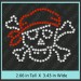 Skull Rhinestone Transfer CRY011A