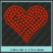 Heart Rhinestone Transfer CRY012