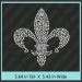 Fleur de lis Rhinestone Transfer CRY019