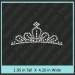 Tiara Rhinestone Transfer CRY024c