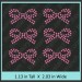Bow Rhinestone Transfer CRY036c