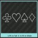 Card Symbols Rhinestone Transfer CRY040c