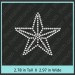Texas Star (Small) Rhinestone Transfer CRY048c