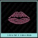 Lips Rhinestone Transfer CRY145