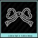 Bow Rhinestone Transfer CRY148c