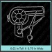 Blow Dryer Rhinestone Transfer CRY162