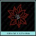 Poinsetta Rhinestone Transfer CRY167k